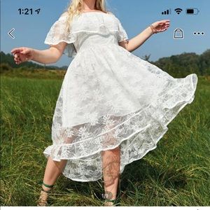 Hi-lo lace Shein dress plus size